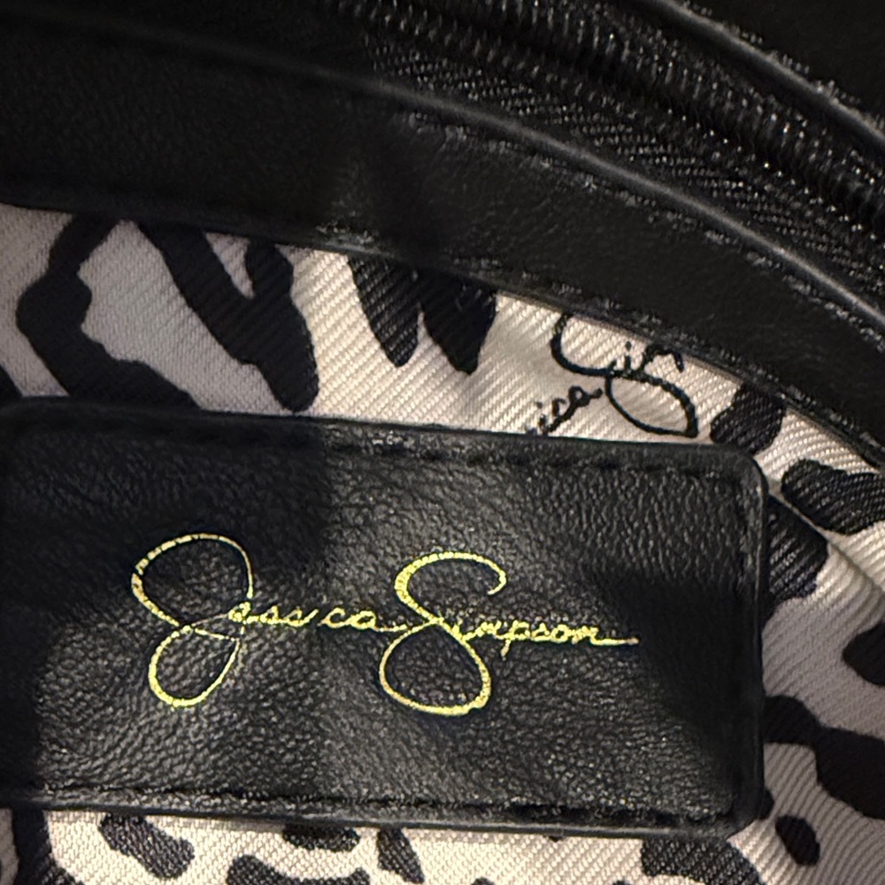 Jessica Simpson Black Textured Backpack - Picture 11 of 12
